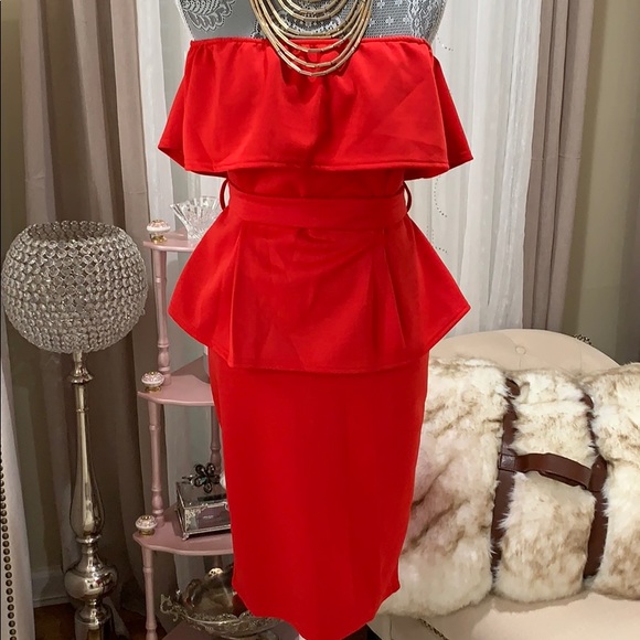 Other - Red Pencil skirt set